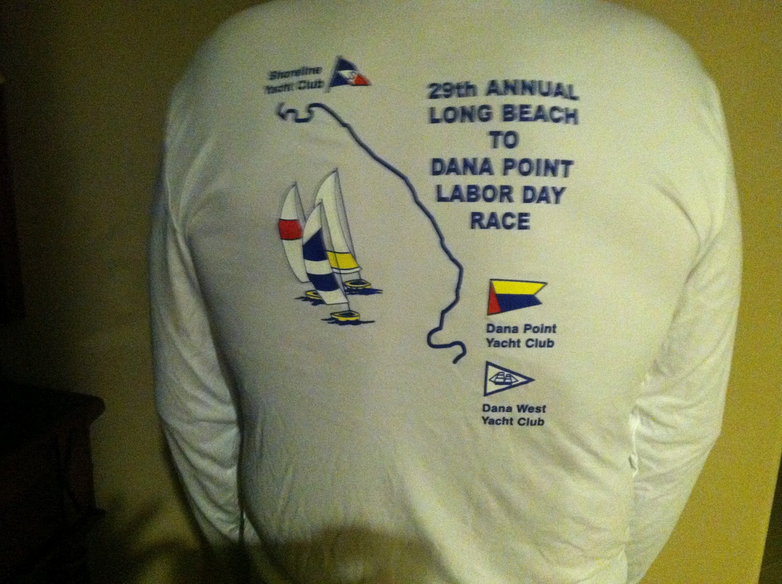 Shoreline Yacht Club Racing: Long Beach to Dana Point Race Shirts and Caps